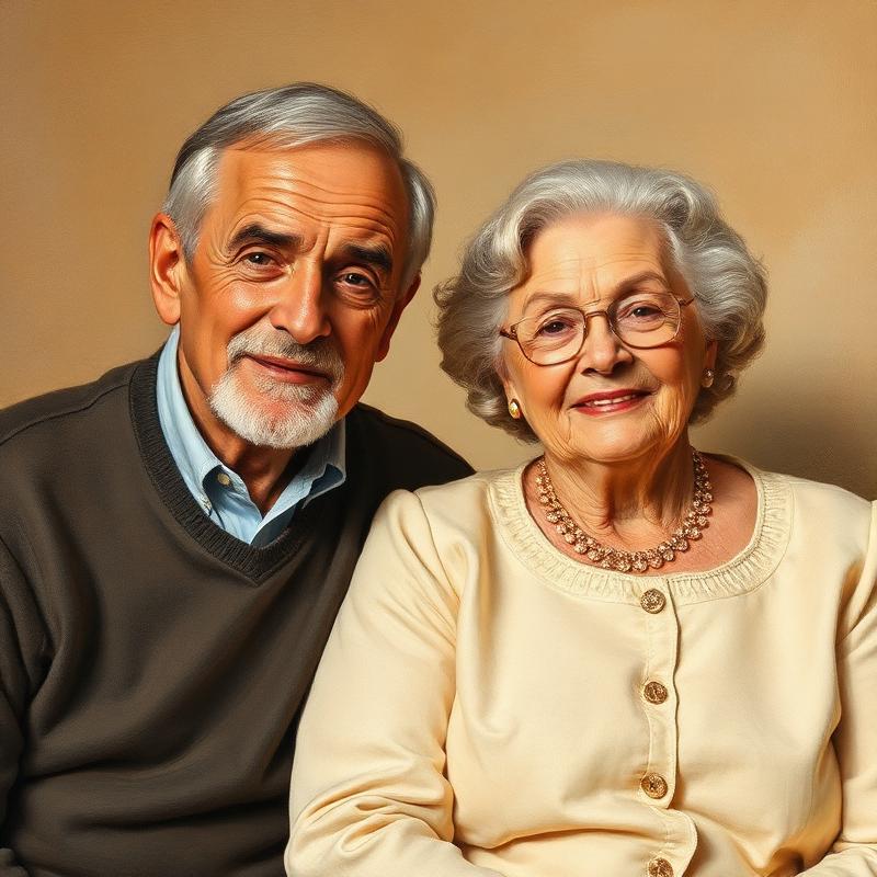 Golden Heirloom example of a family portrait